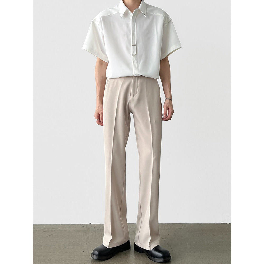 High-Drape Straight Leg Formal pants