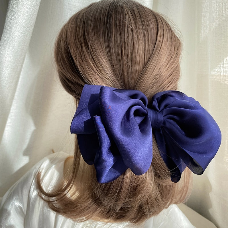 Velvet Bowknot Hair Clips