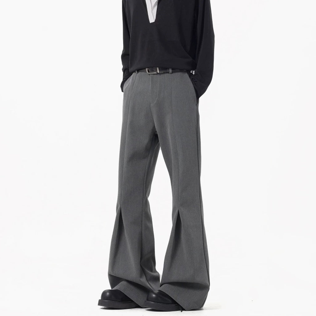 Classic Gray Pleated pants for Men