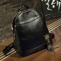 Soft leather backpack