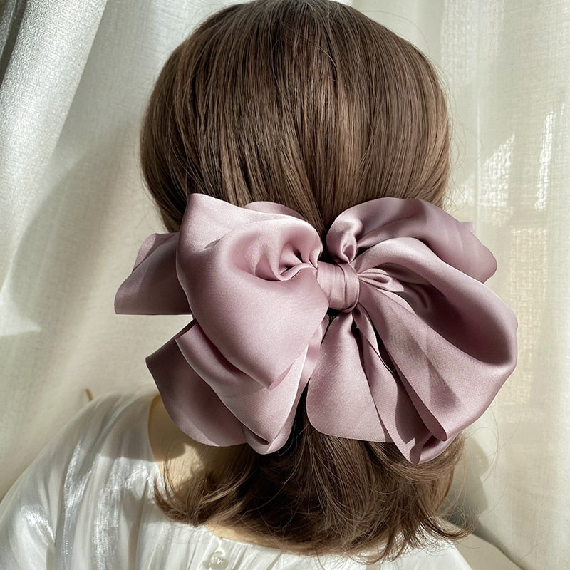 Velvet Bowknot Hair Clips