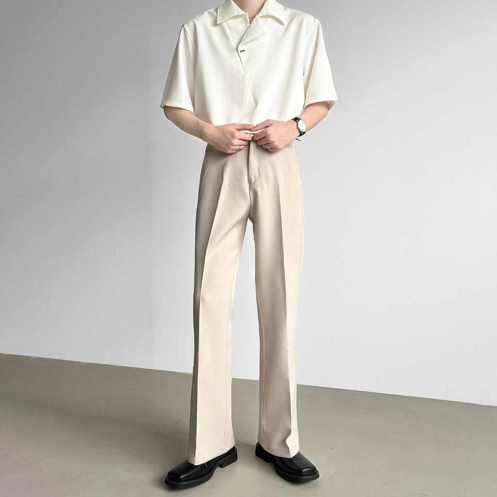 High-Drape Straight Leg Formal pants