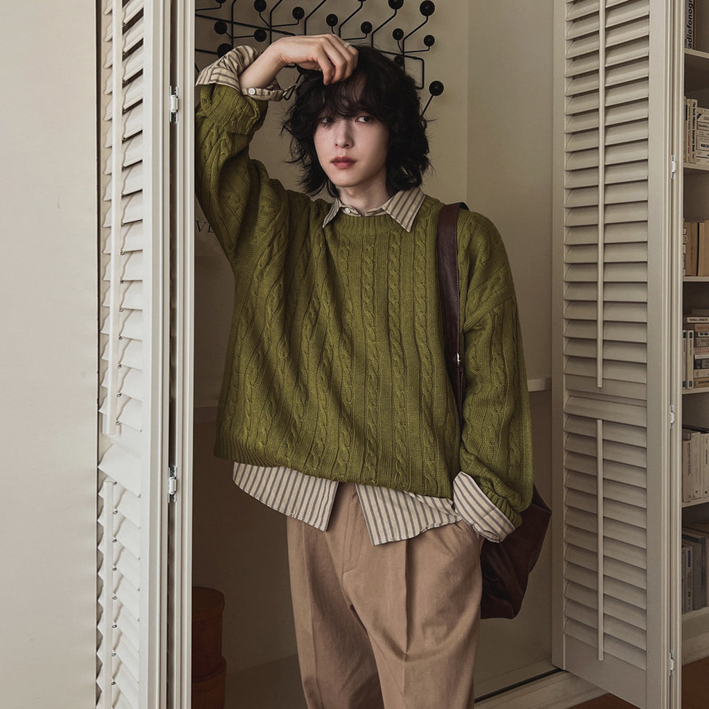 Knit Crewneck Sweater Men