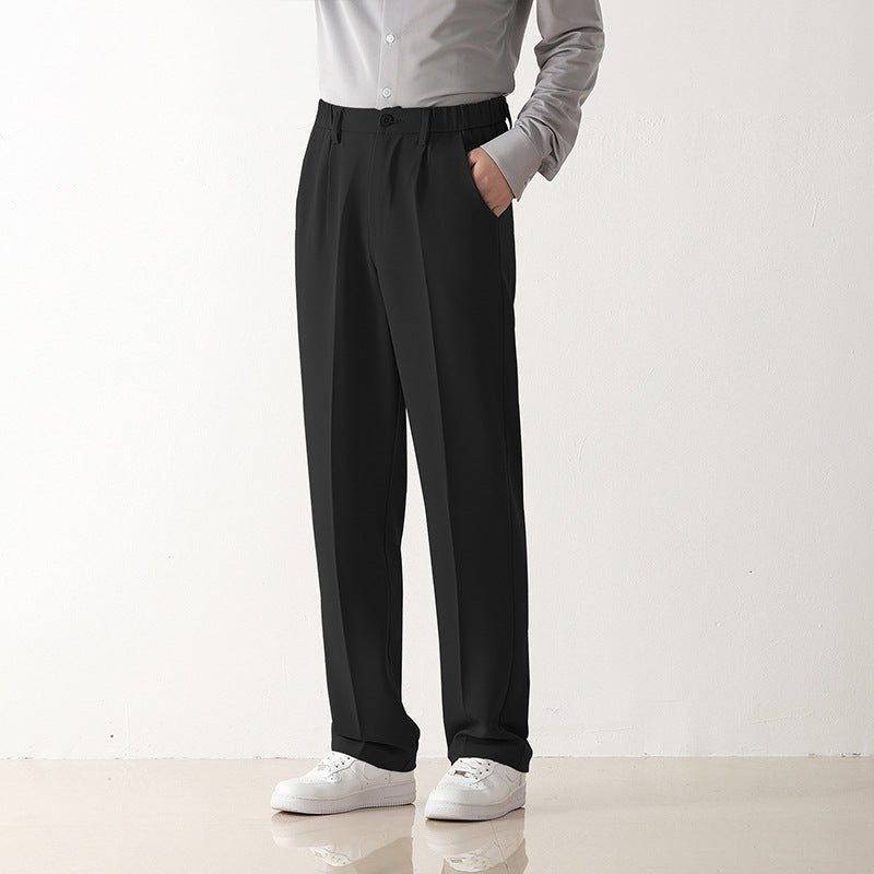 Comfortable ironless suit pants for men