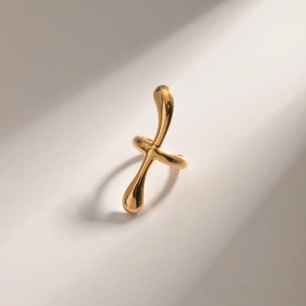 18K Gold-Plated Stainless Steel Cuff rings