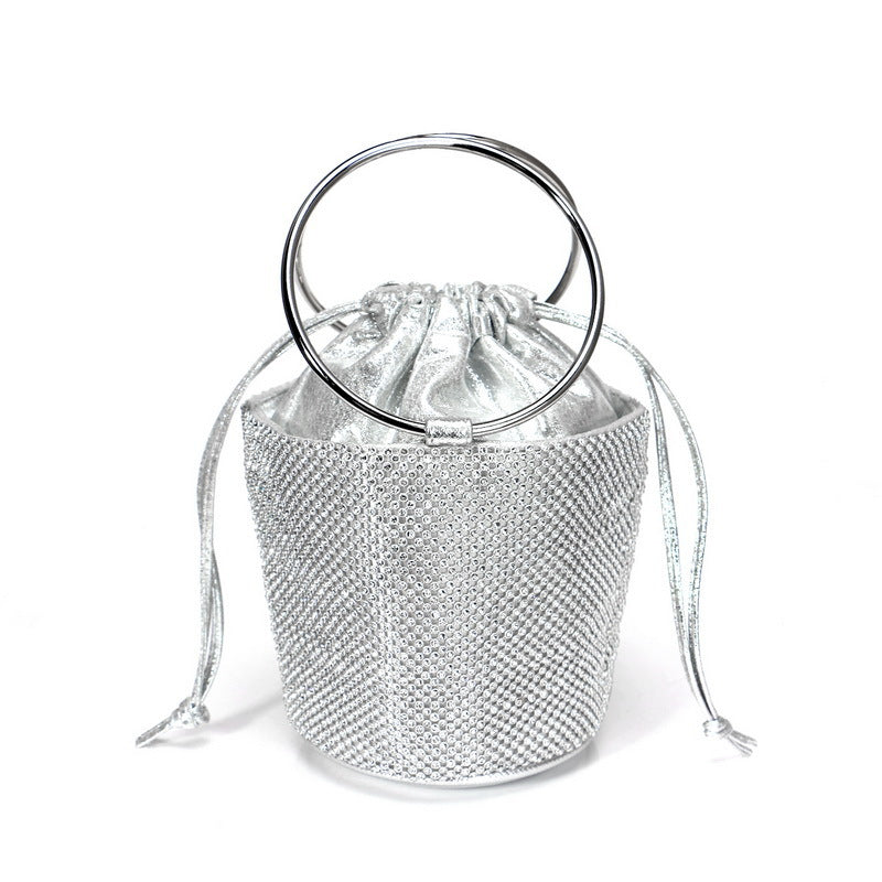 Diamond-Studded Evening Clutch Bag