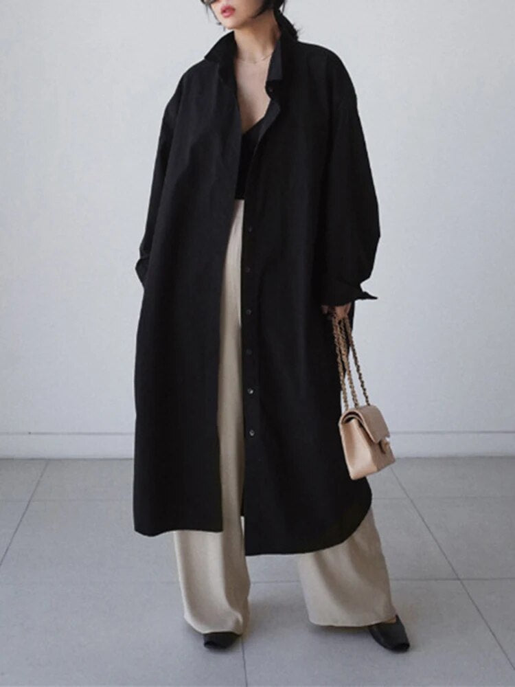 Long Sleeve Loose Fit Shirt