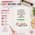 Funny birthday card printable