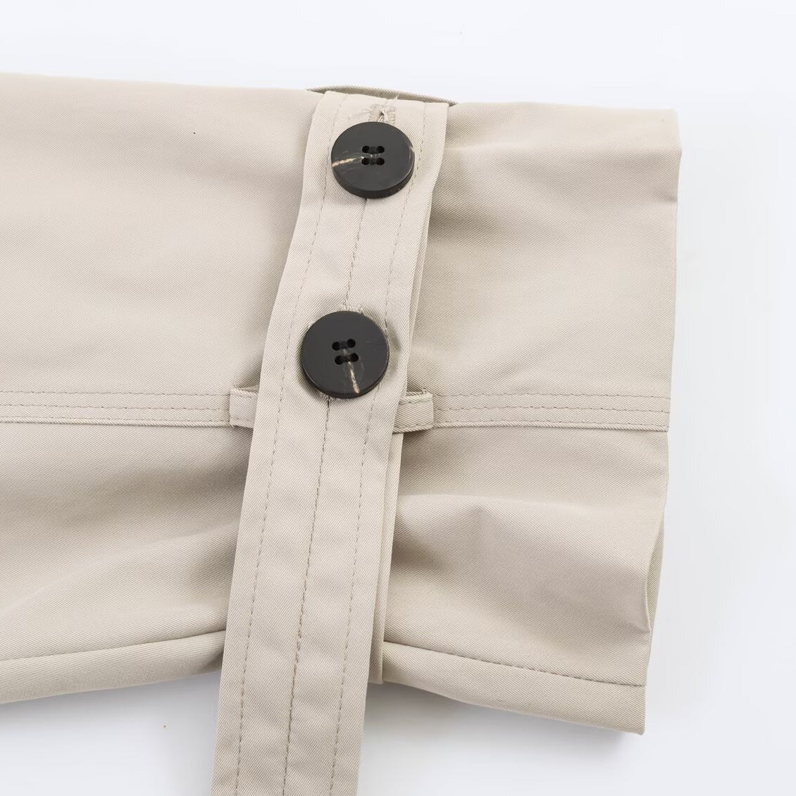 Elegant waistband loose windbreaker