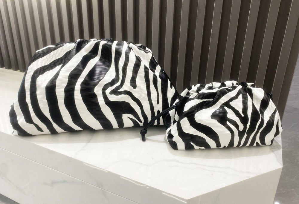 Cloud Bag Zebra Pattern Shoulder Bag