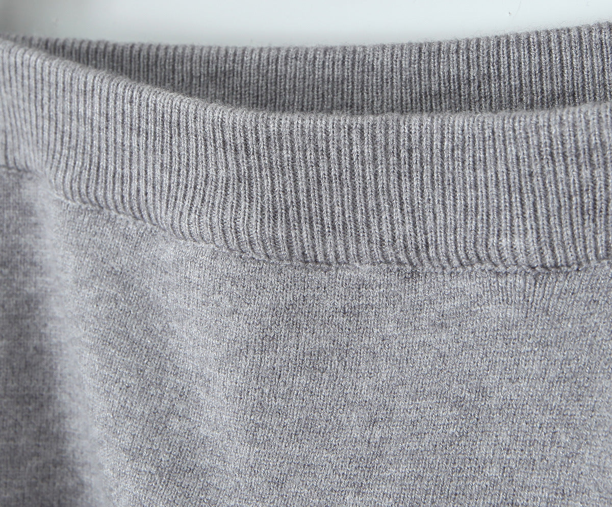 Knitted half skirt