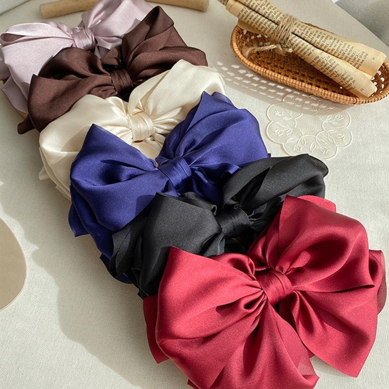 Velvet Bowknot Hair Clips