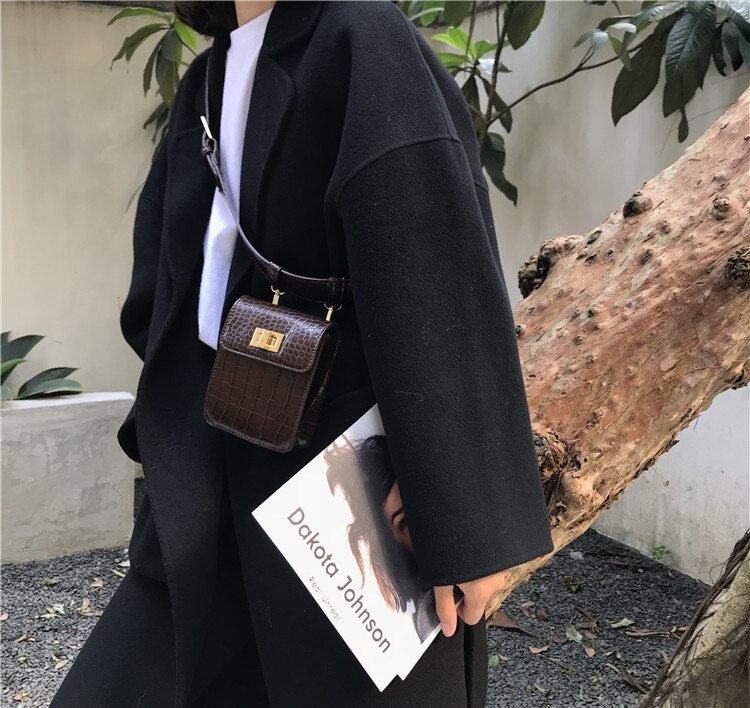 Leather Chest Handbag