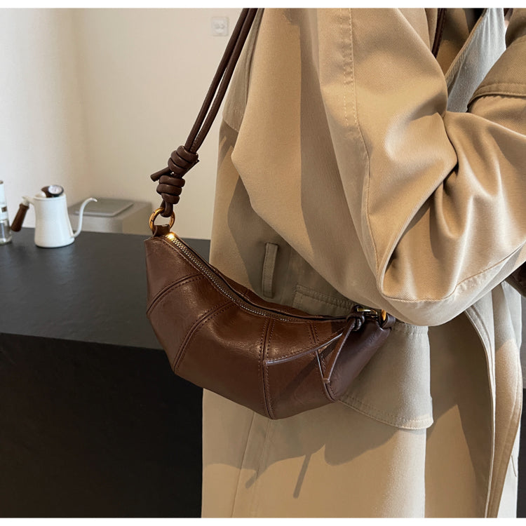 Crossbody cow horn bag