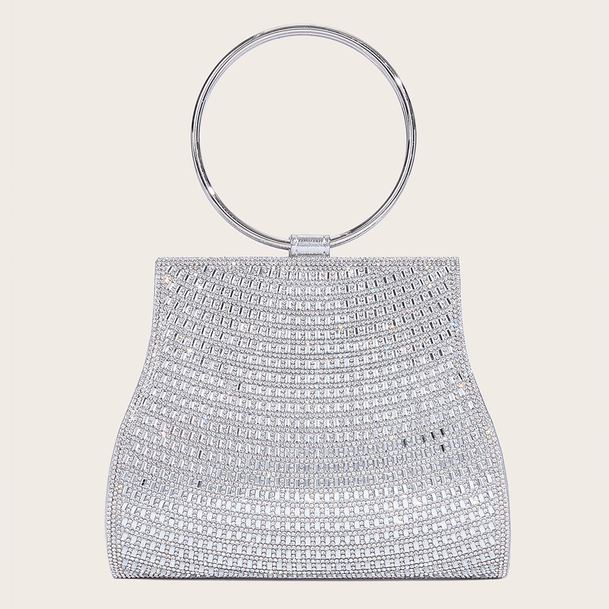 Diamond bag magnetic buckle chain bag