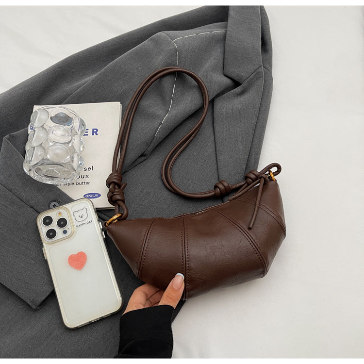 Crossbody cow horn bag
