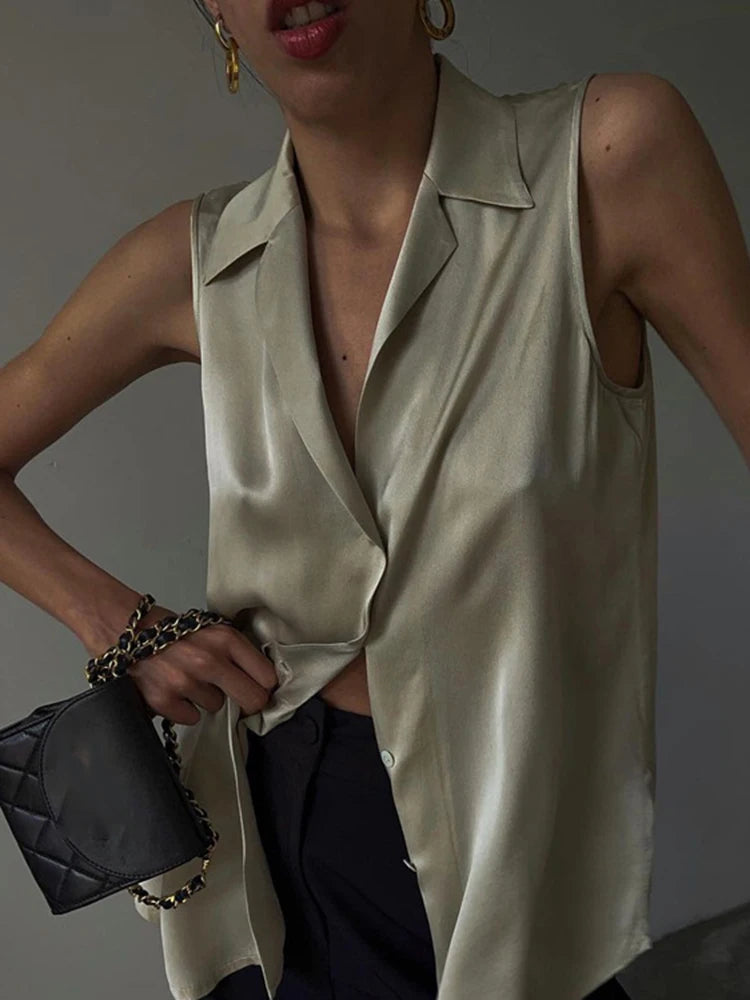 Sleeveless Off Shoulder Blouse