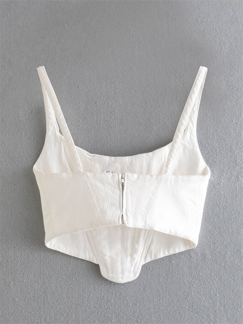 Corset Slim Cropped Tops