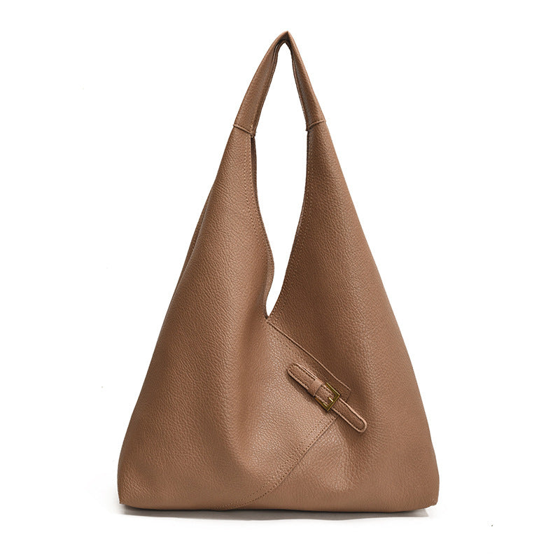 Solid  leather tote bag