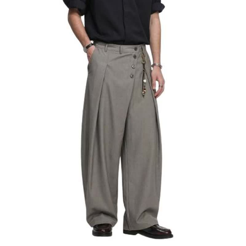 Design Buttoned Slash Cut pants for Men