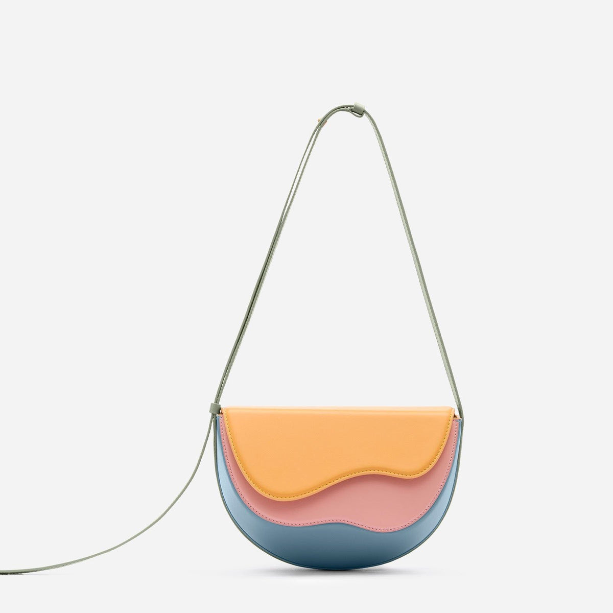 Spliced Single Shoulder Contrast Bag
