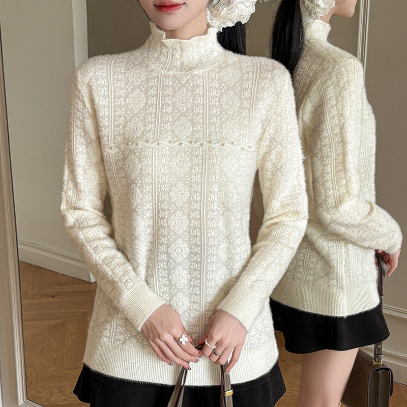 Sweet Pearl Lace Knitwear