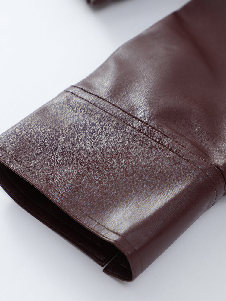 Strap up short long sleeved jacket