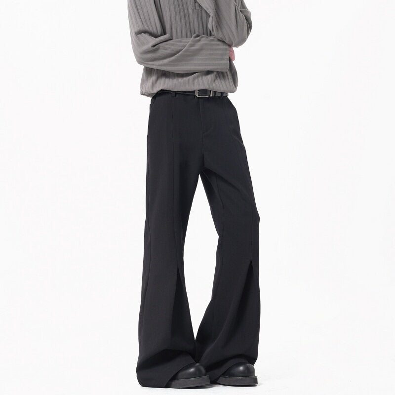 Classic Gray Pleated pants for Men