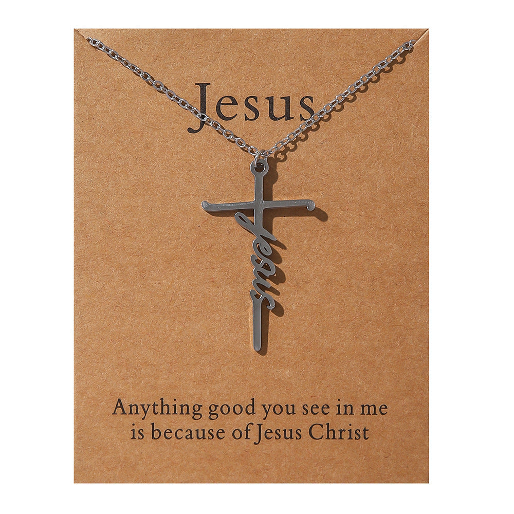 Faith Religious Cross Collarbone Chain