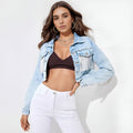 Women's denim short jacket