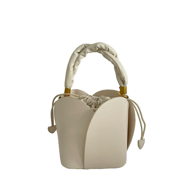 Women's Petal Soft Drawstring Bucket Bag