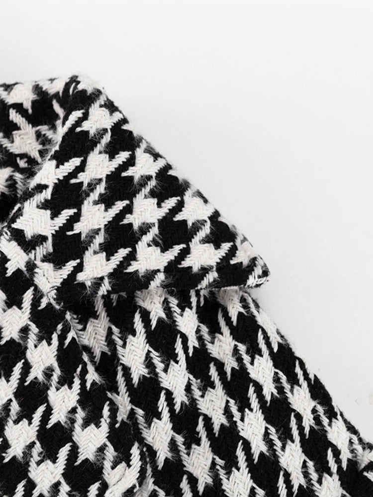 Patchwork Lace Up Coats