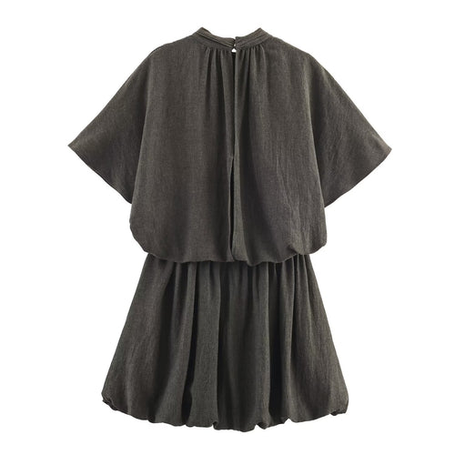 Balloon mini dress for women