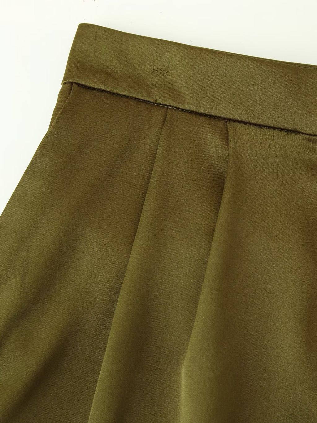 Satin lace high waisted shorts