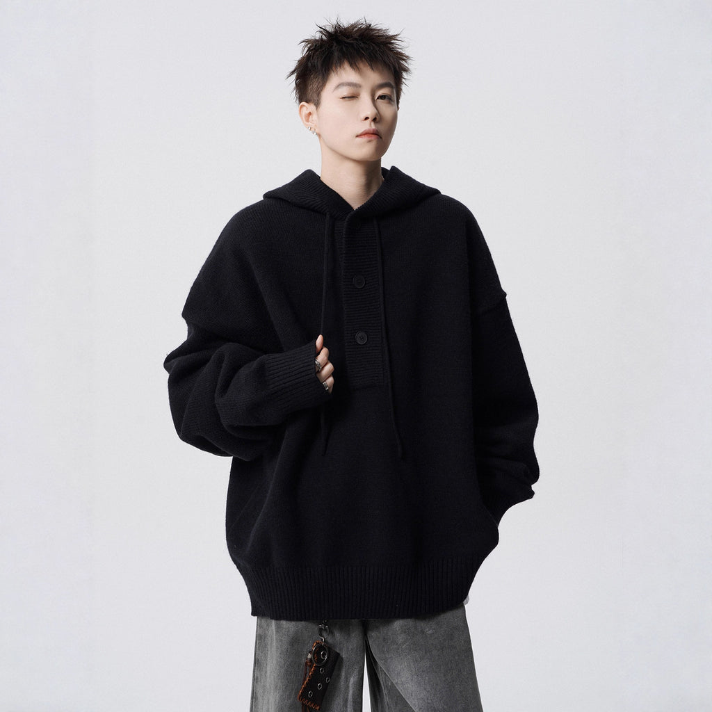 Hooded Knit Sweater for Men
