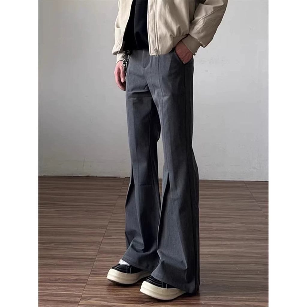Classic Gray Pleated pants for Men