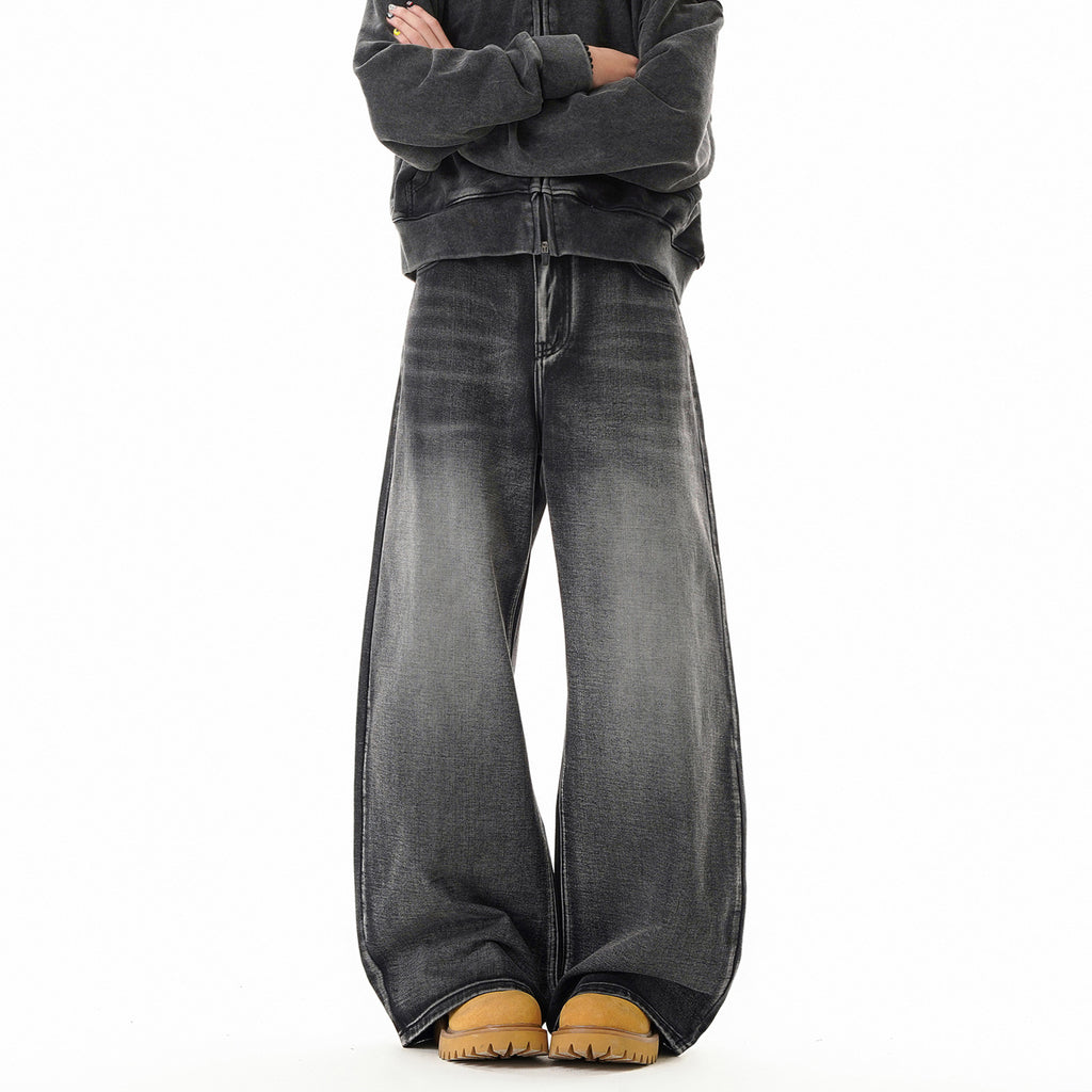 Knife-Edge Denim Pants Men
