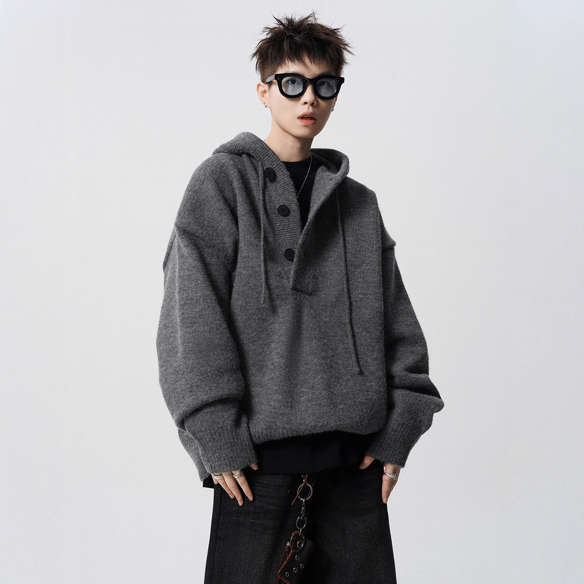 Hooded Knit Sweater for Men