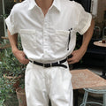 Short sleeved shirt for men