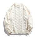 Round neck loose sweater for men