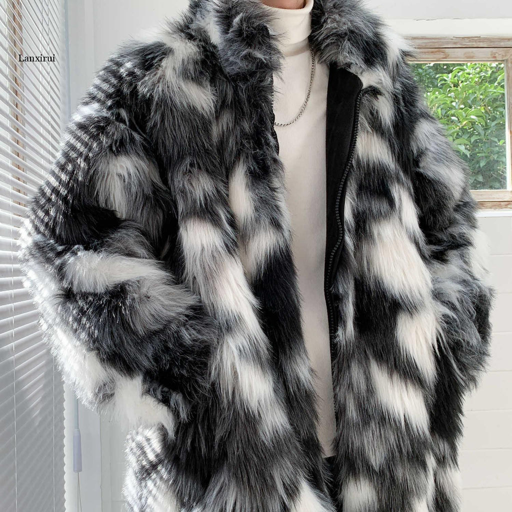Camouflage Thick Fur Collar Coats