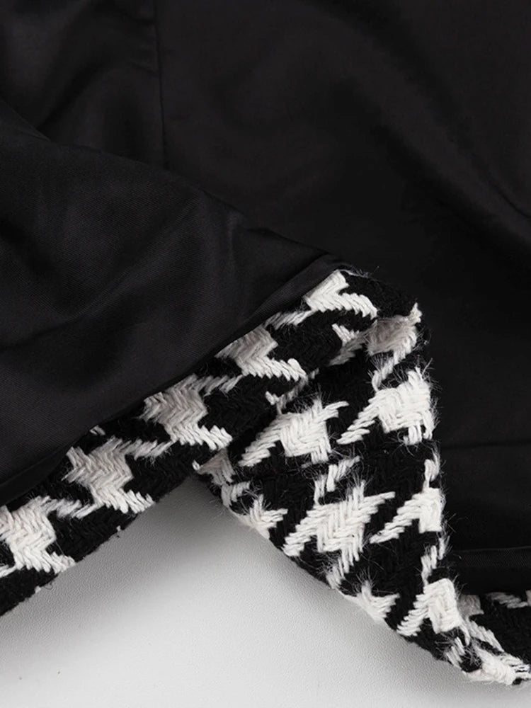 Patchwork Lace Up Coats