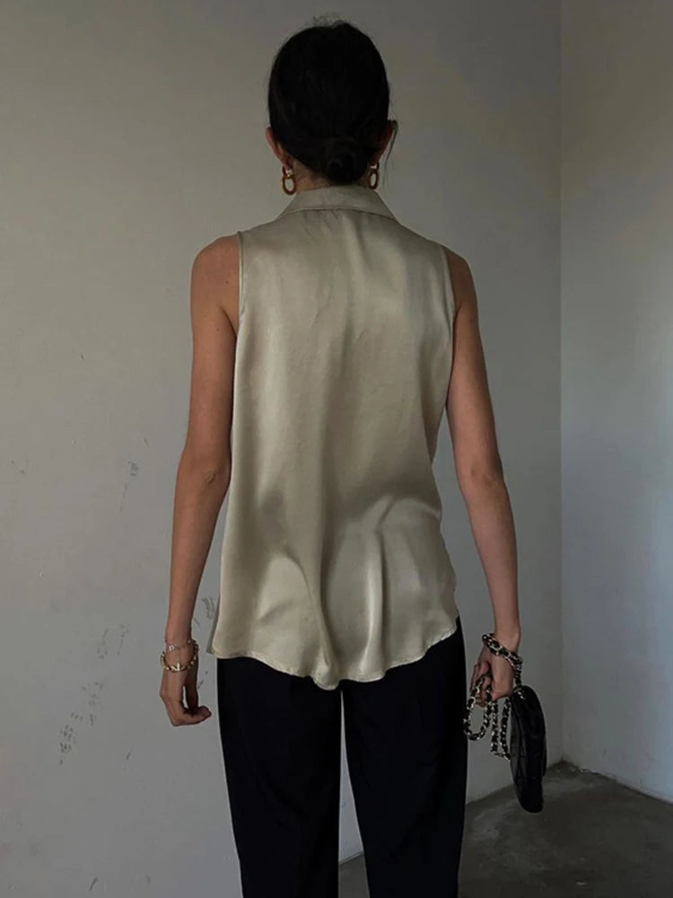 Sleeveless Off Shoulder Blouse