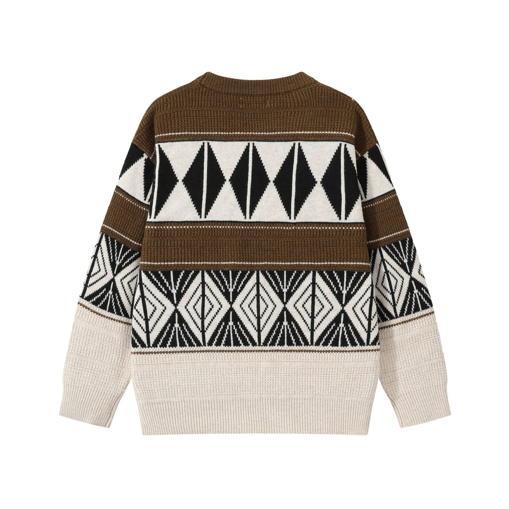 Diamond Pattern Knitwear for Men
