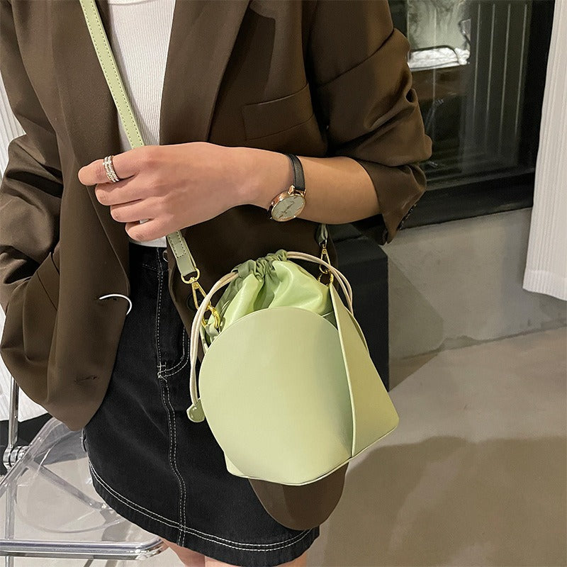 Women's Petal Soft Drawstring Bucket Bag