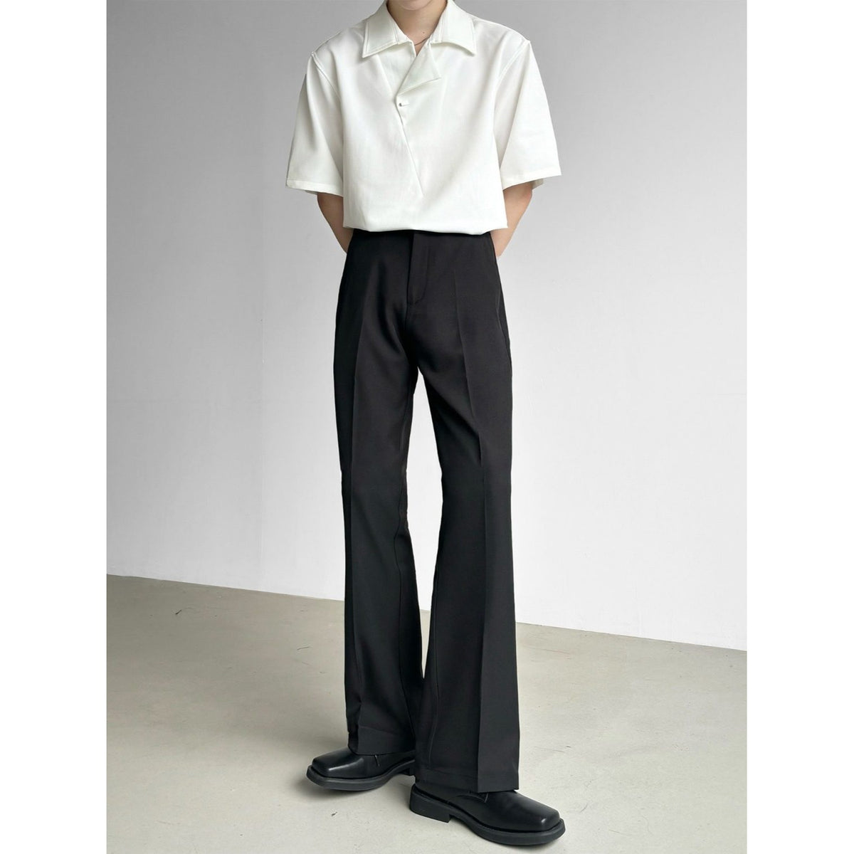 High-Drape Straight Leg Formal pants
