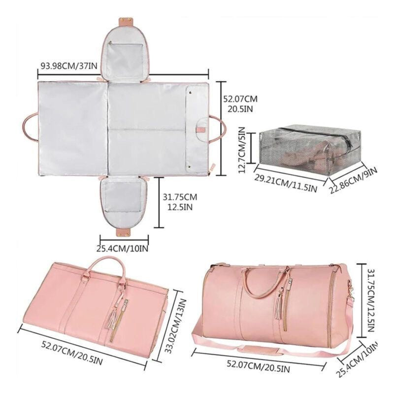 Folding suit luggage bag