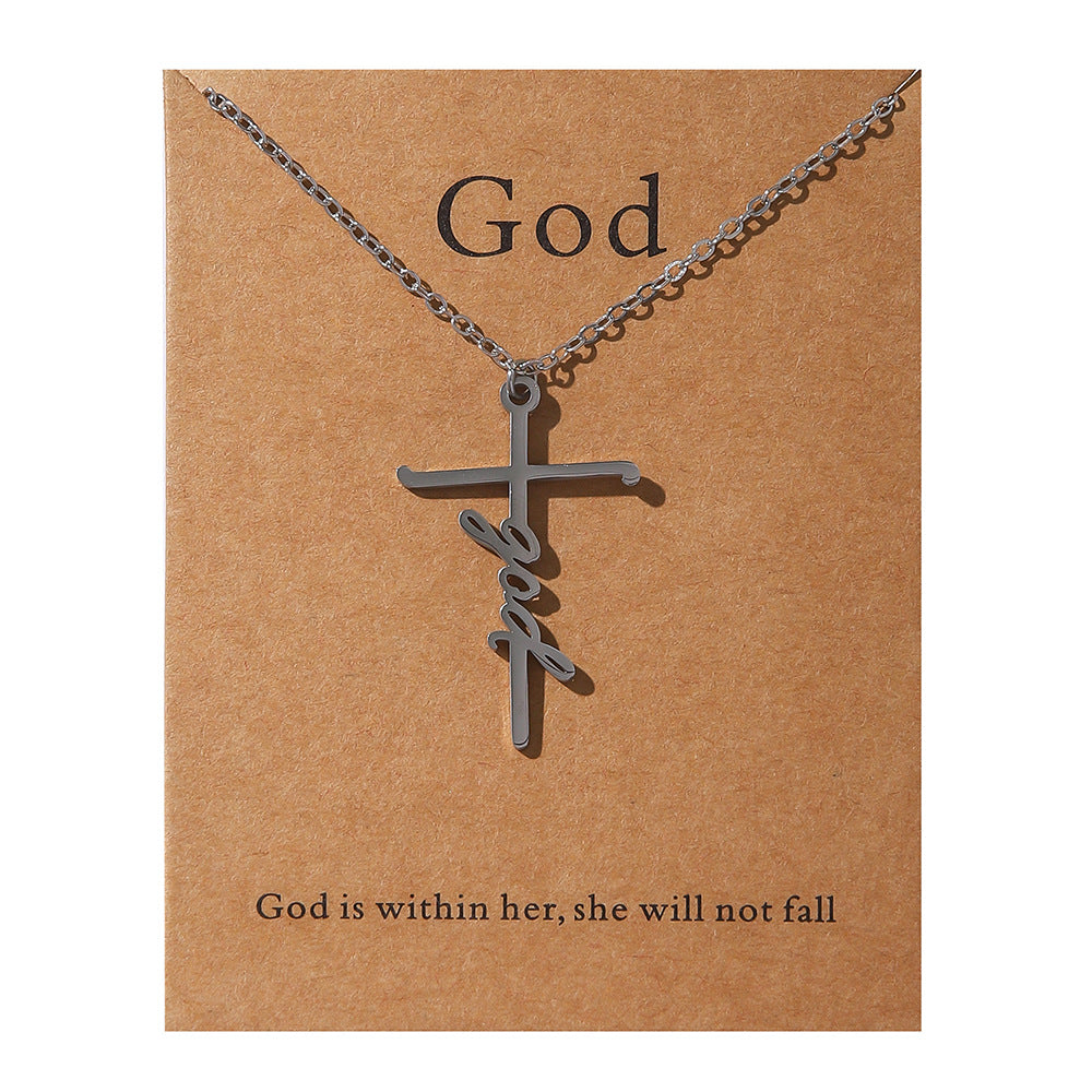 Faith Religious Cross Collarbone Chain