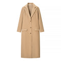 Button long coat