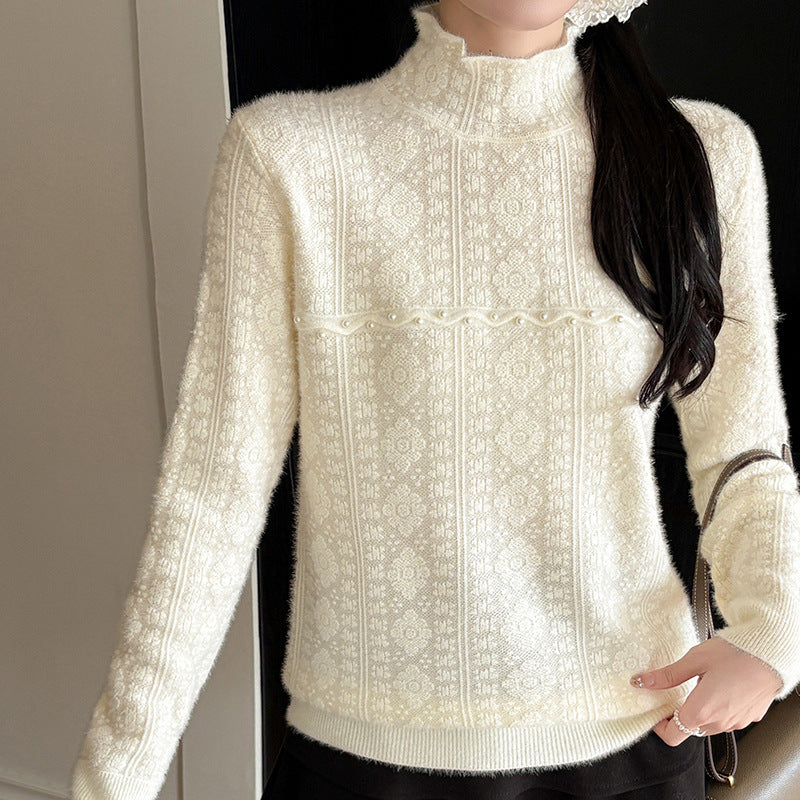 Sweet Pearl Lace Knitwear